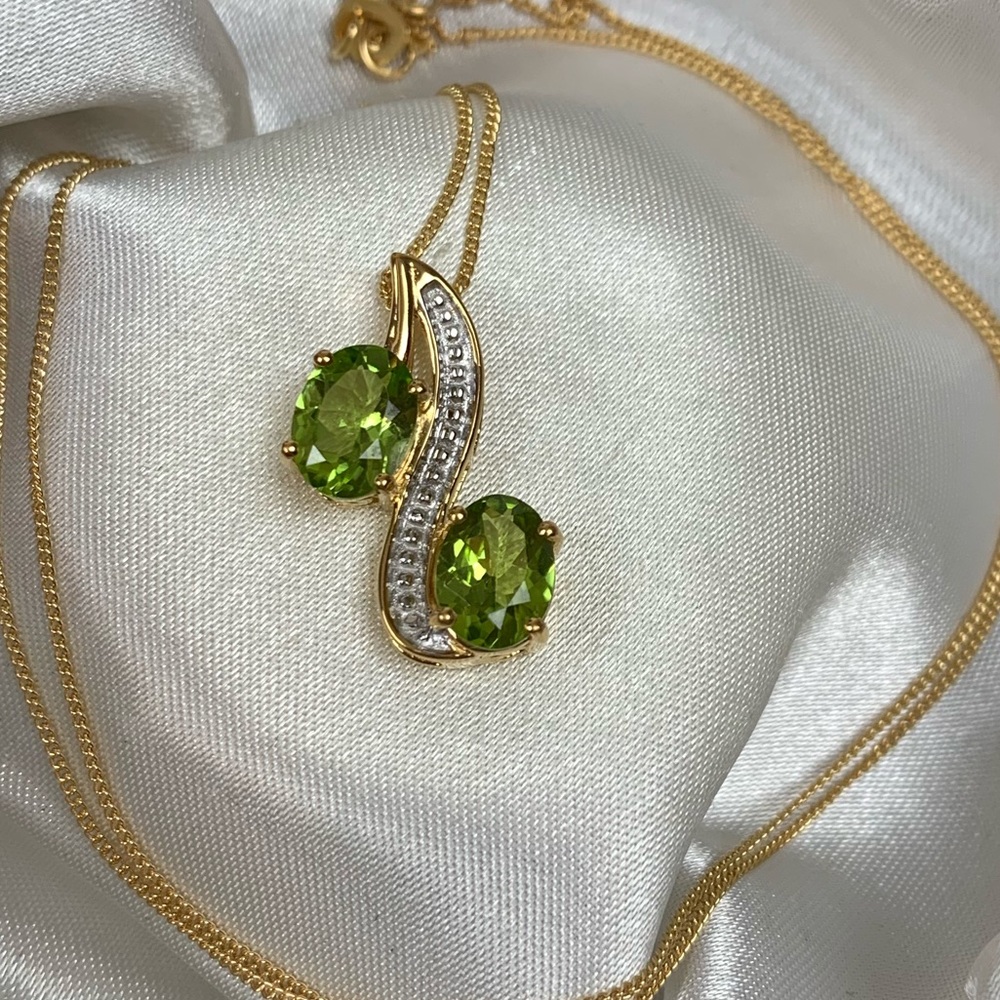 💚Genuine Peridot Pendant Necklace💚